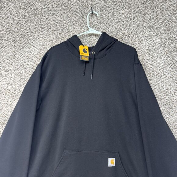 Carhartt Hoodie Mens Large Tall Midweight Loose Fit Pullover Black LT Pullover - Picture 3 of 16